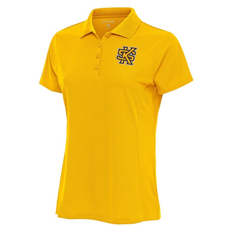 Shop Antigua Gold Kennesaw State Owls Legacy Digital Thermal Pique Polo