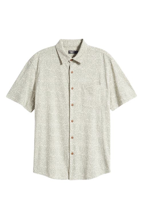 Faherty Print Short Sleeve Cotton Button-Up Shirt at Nordstrom,