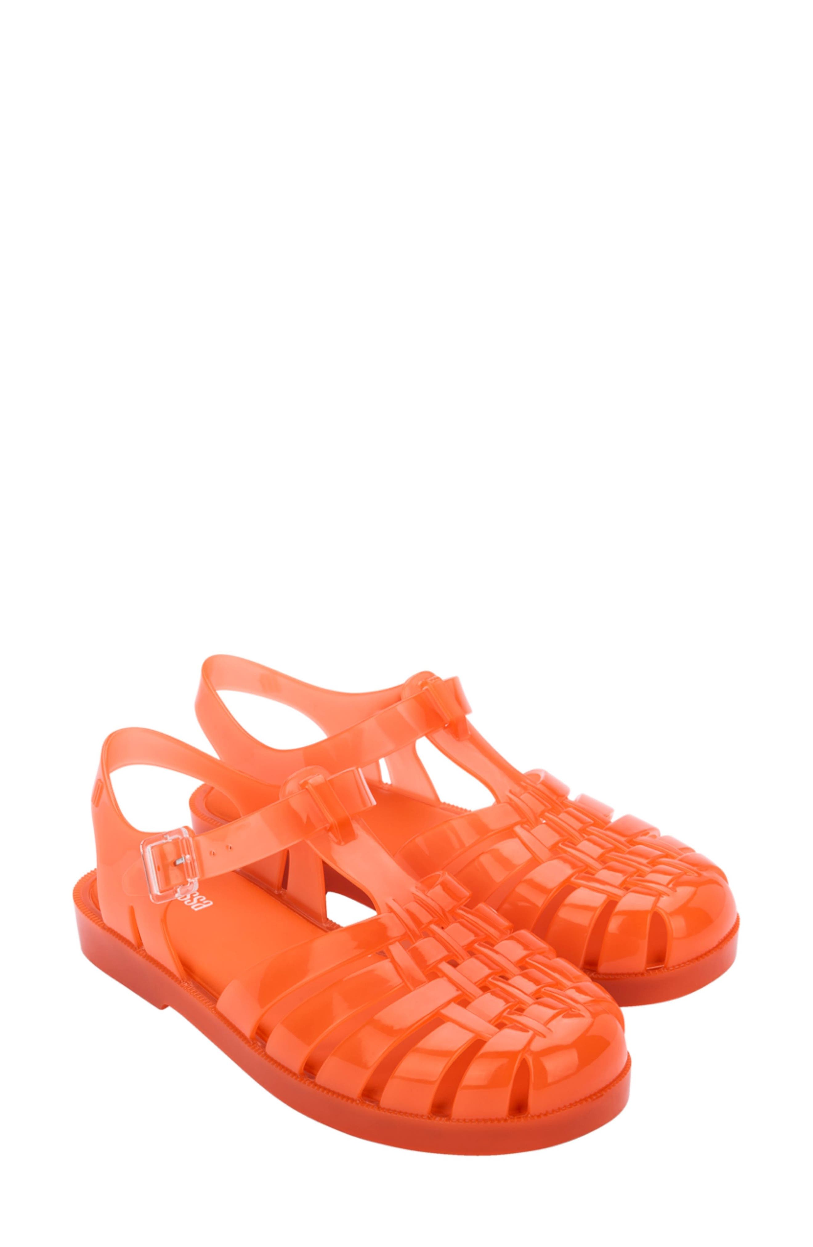 orange jelly heels