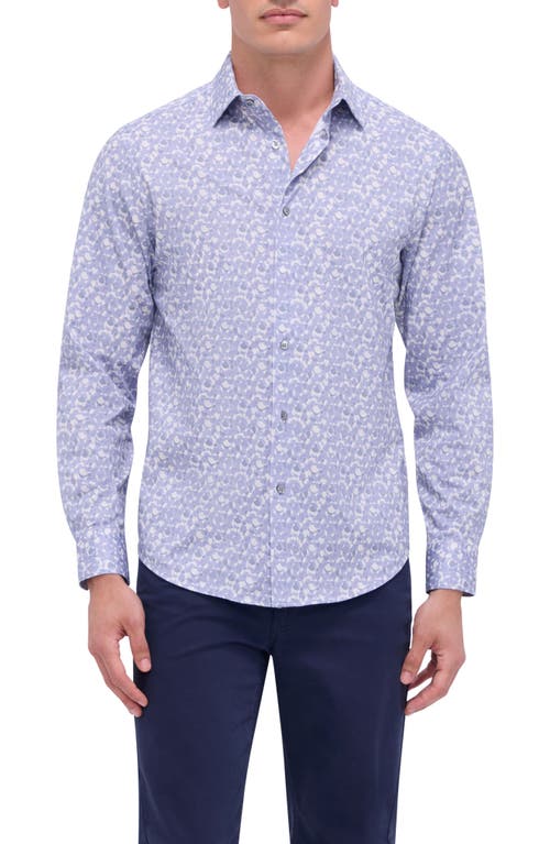 Bugatchi James Ooohcotton® Abstract Print Button-up Shirt In Lilac