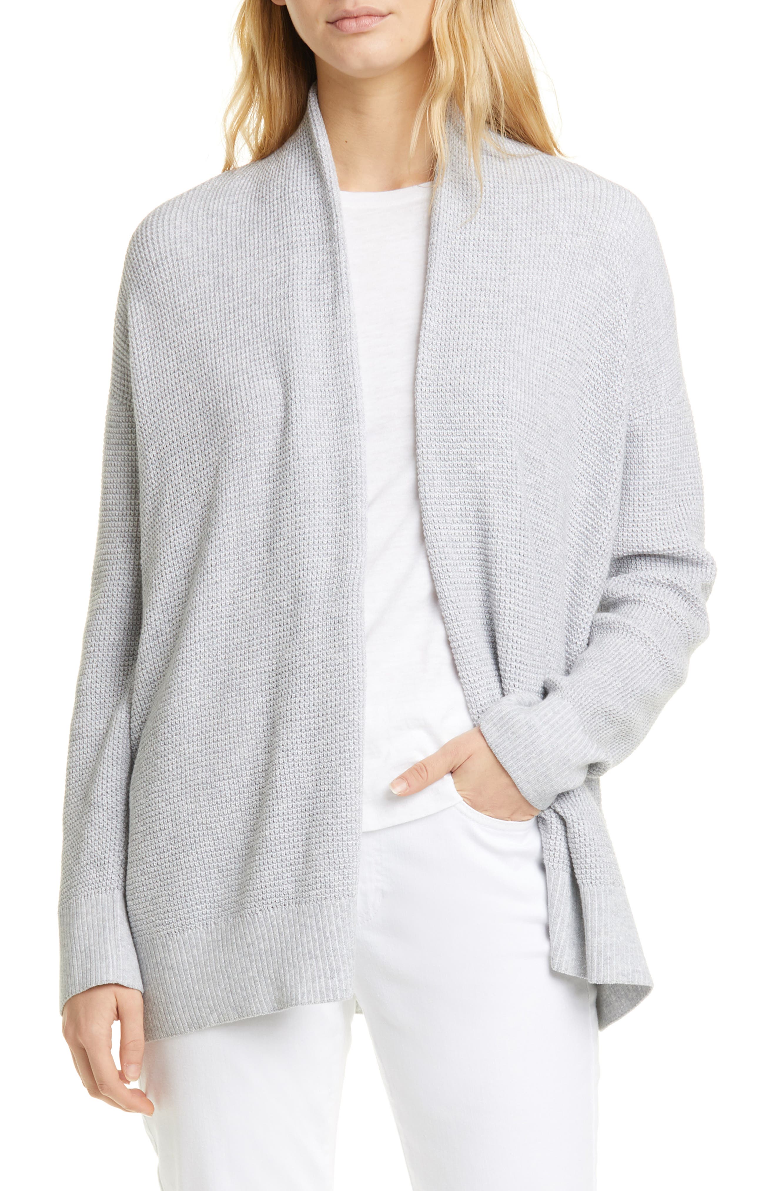 cotton open front cardigan