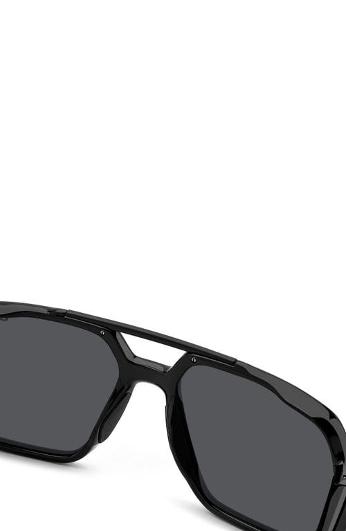 Carrera Eyewear X Ducati 55mm Carduc Rectangle Sunglasses In Black/grey