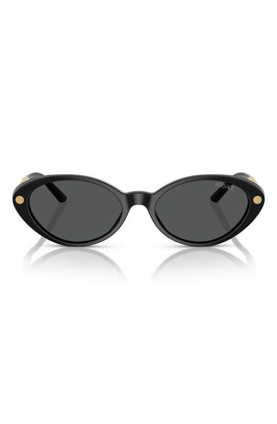Versace 54mm Oval Sunglasses In Blue