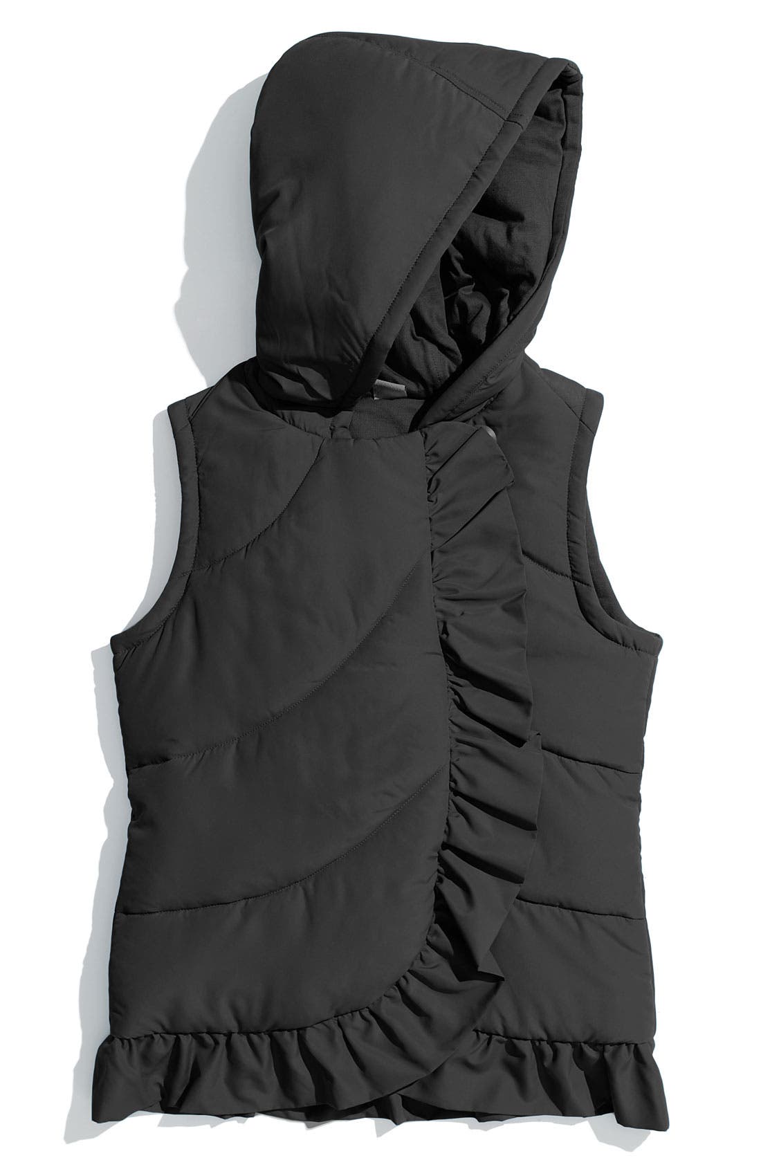Ivy & Moon Ruffled Puffer Vest (Big Girls) Nordstrom
