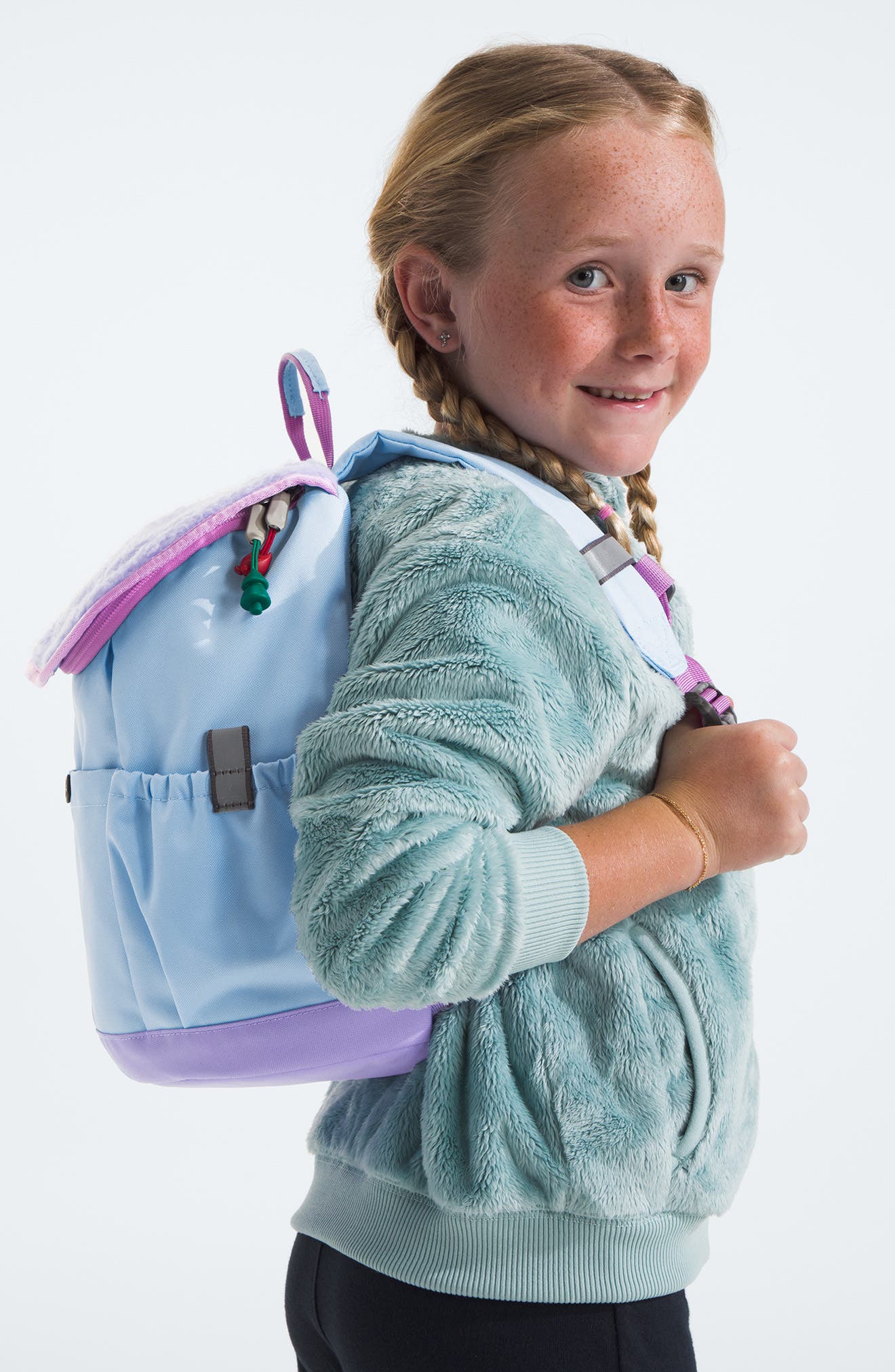 The North Face Kids' Youth Mini Explorer Backpack in Cornflower/Purple Fog  | Smart Closet