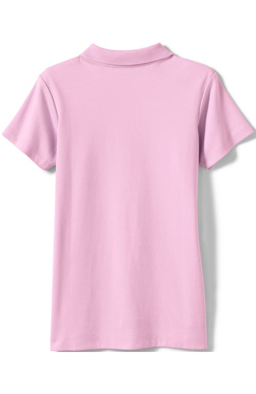 LANDS' END LANDS' END SCHOOL UNIFORM GIRLS SHORT SLEEVE FEMININE FIT INTERLOCK POLO SHIRT