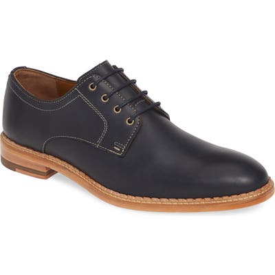 J & m 1850 Chambliss Plain Toe Derby, Blue