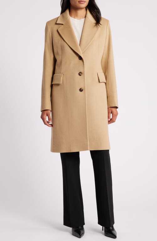 Fleurette Charlie Wool Coat in Camel 