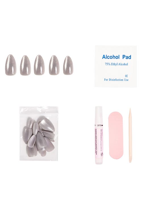 Glamnetic Oslo Night Short Almond Press-on Nails Set $15 Value In Oslo