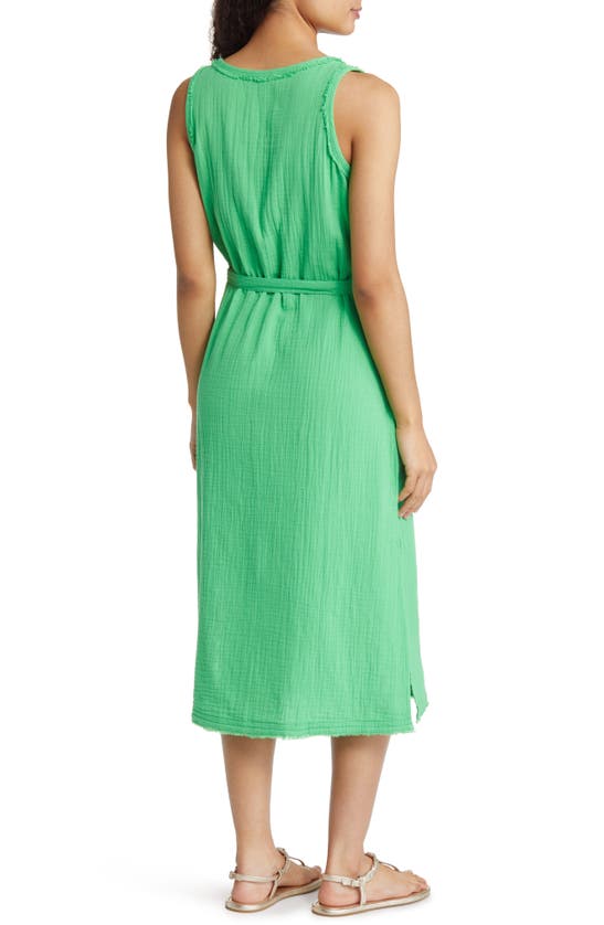 Tommy Bahama Coral Island Sleeveless Cotton Gauze Midi Dress In Green Continent Modesens 4361