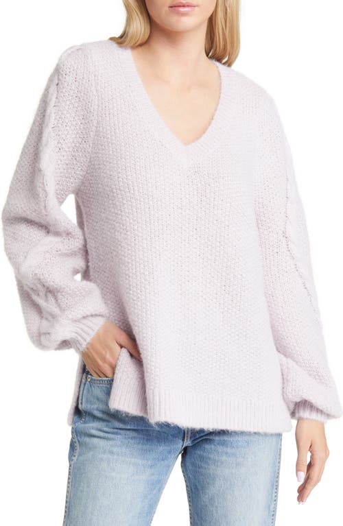VERO MODA Melysa V-Neck Sweater in Lavender Fog