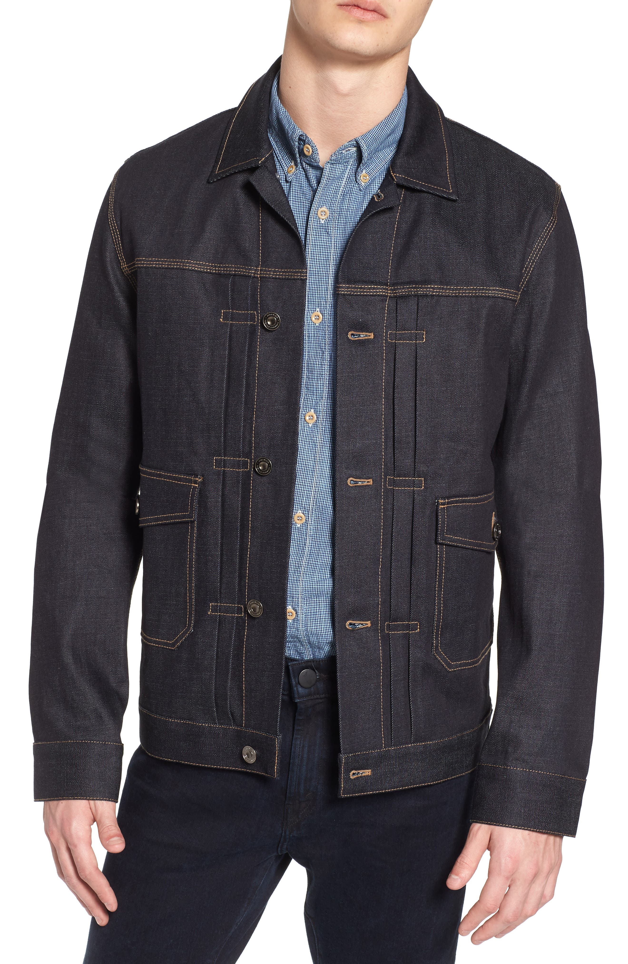 french denim work jacket