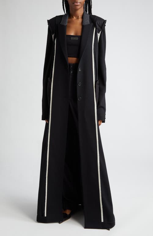 Reversed Long Coat in Black