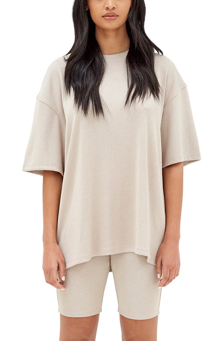 4TH & RECKLESS Cara Oversize T-Shirt, Main, color, NUDE