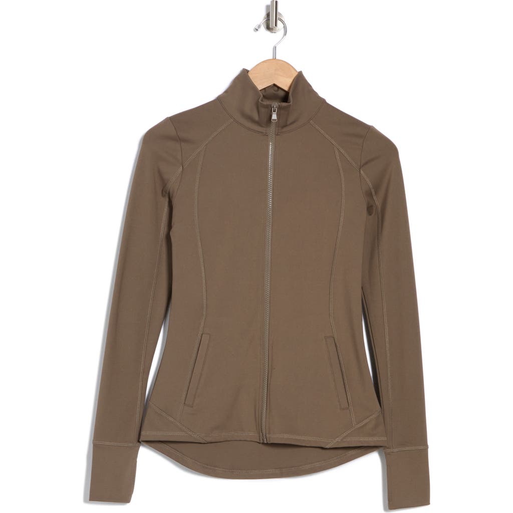 Gottex Flex Full Zip Jacket In Olive Tree