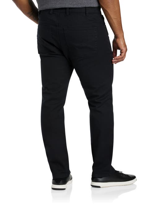 TRUE NATION TRUE NATION BY DXL BLACK ECO TAPERED-FIT STRETCH JEANS