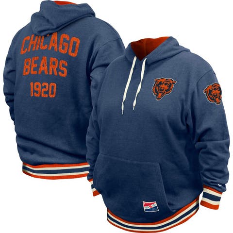 Girls Youth New Era Navy Chicago Bears Full-Zip Hoodie