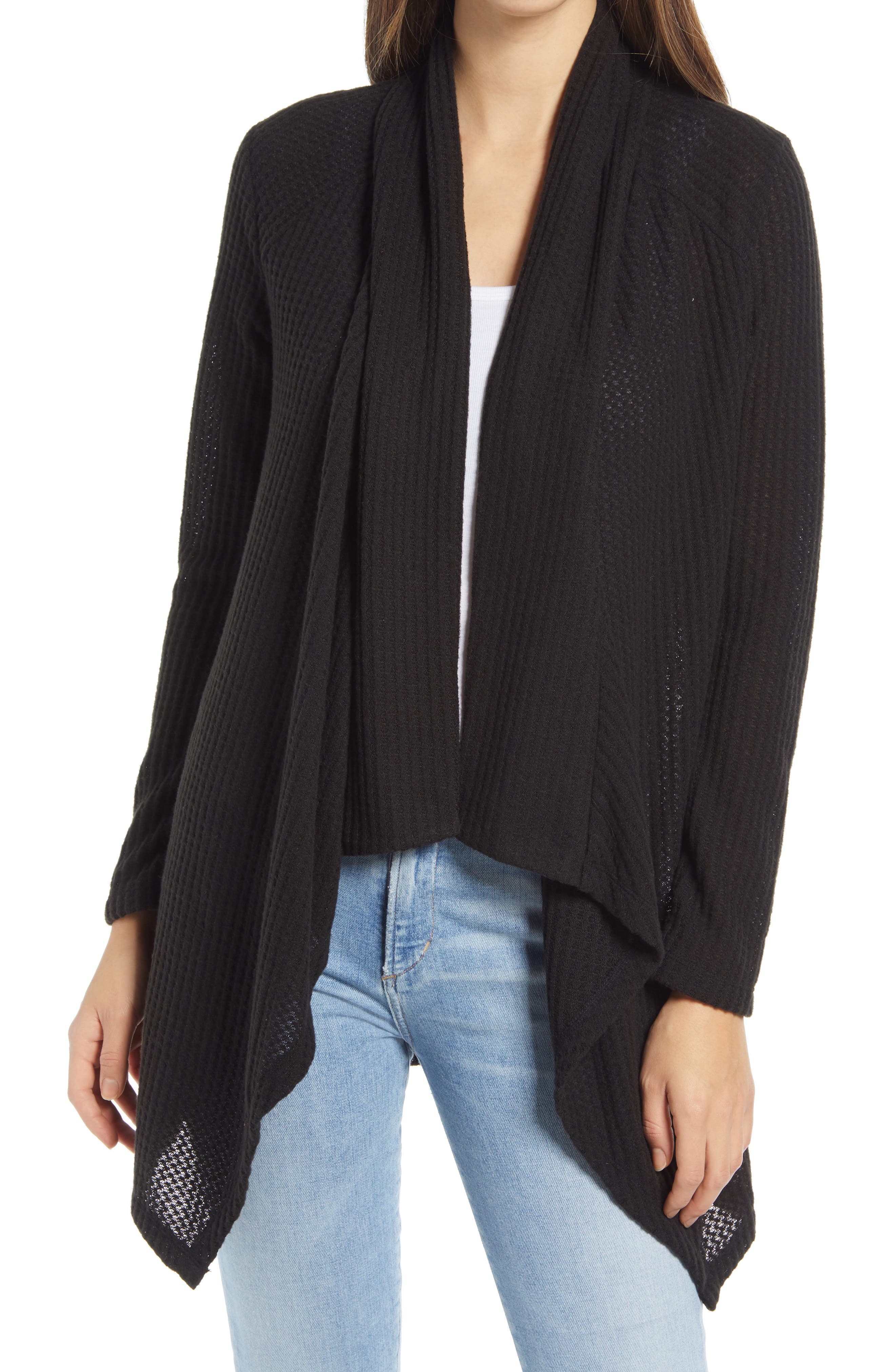 draped cardigan sweater