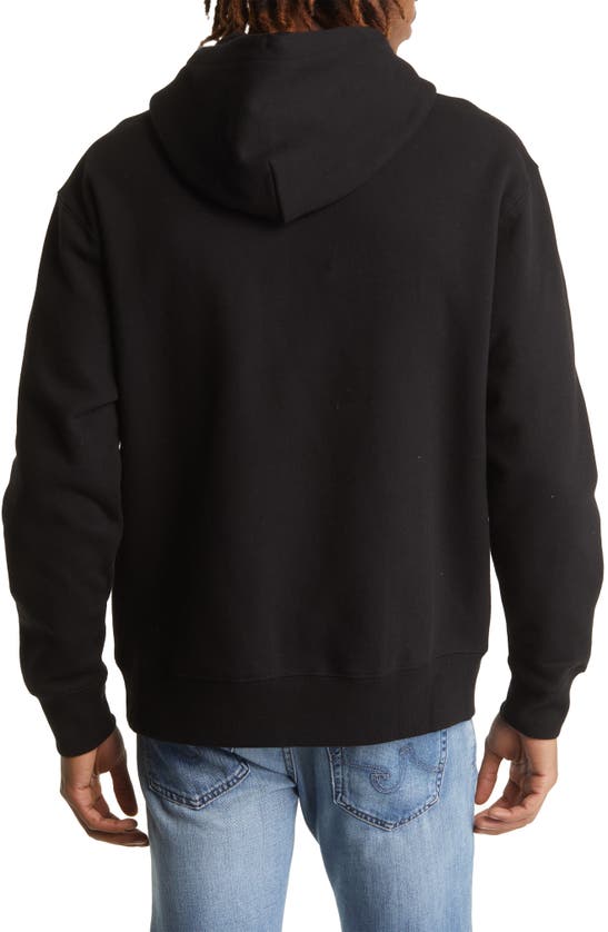 Alpha Industries Essential Quarter Zip Hoodie In Black