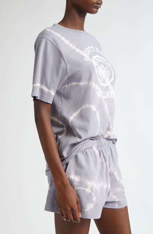 Shop Sporty And Rich Sporty & Rich Oversize Emblem Tie Dye Cotton Graphic T-shirt In Easter Egg Tie Dye