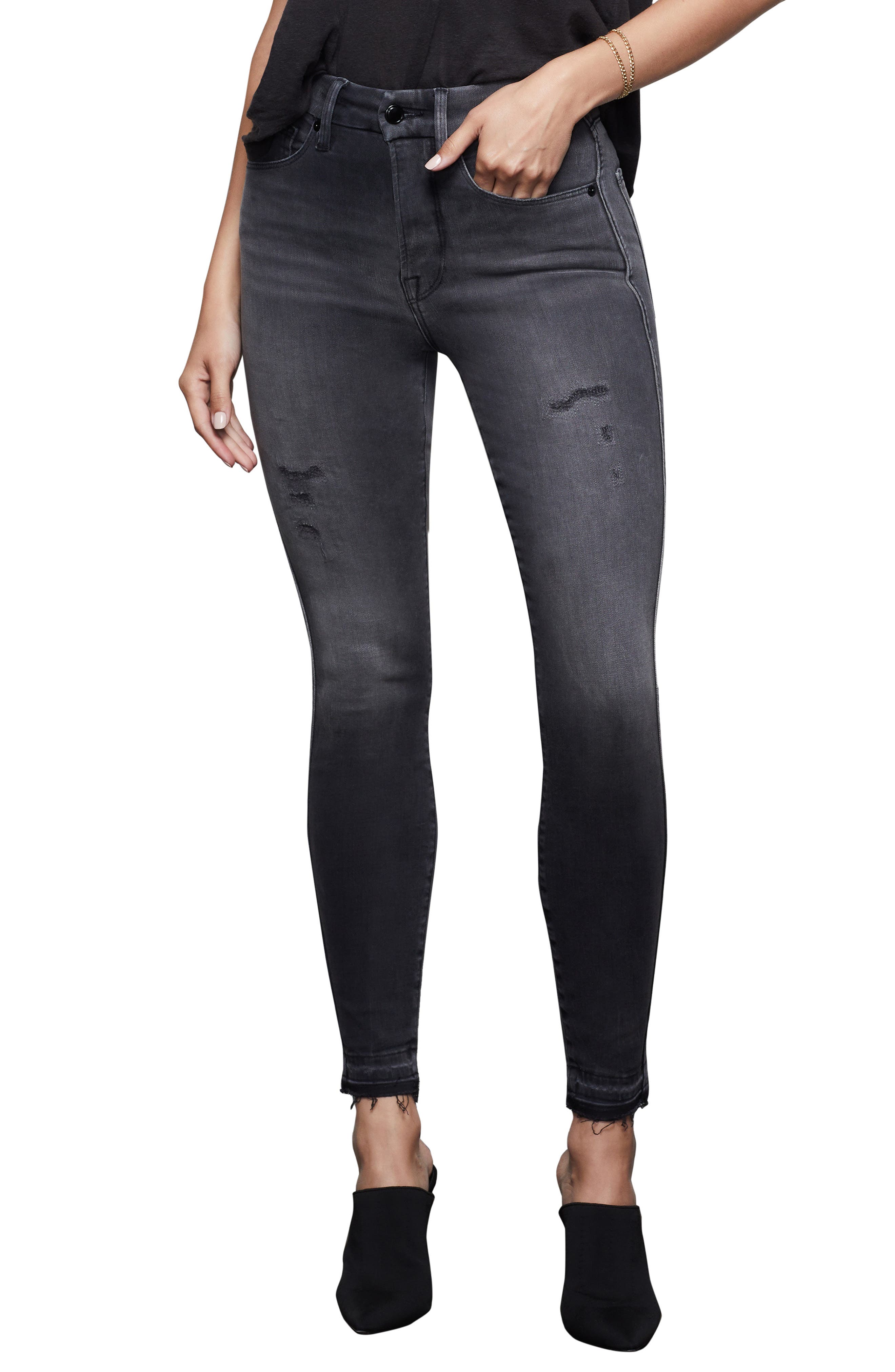 released hem skinny jeans