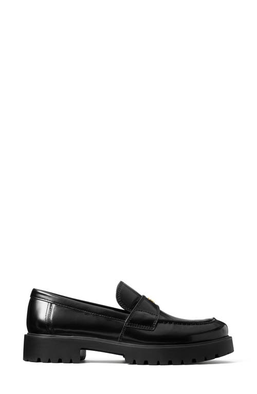 Shop Tory Burch Classic Platform Lug Sole Loafer In Perfect Black