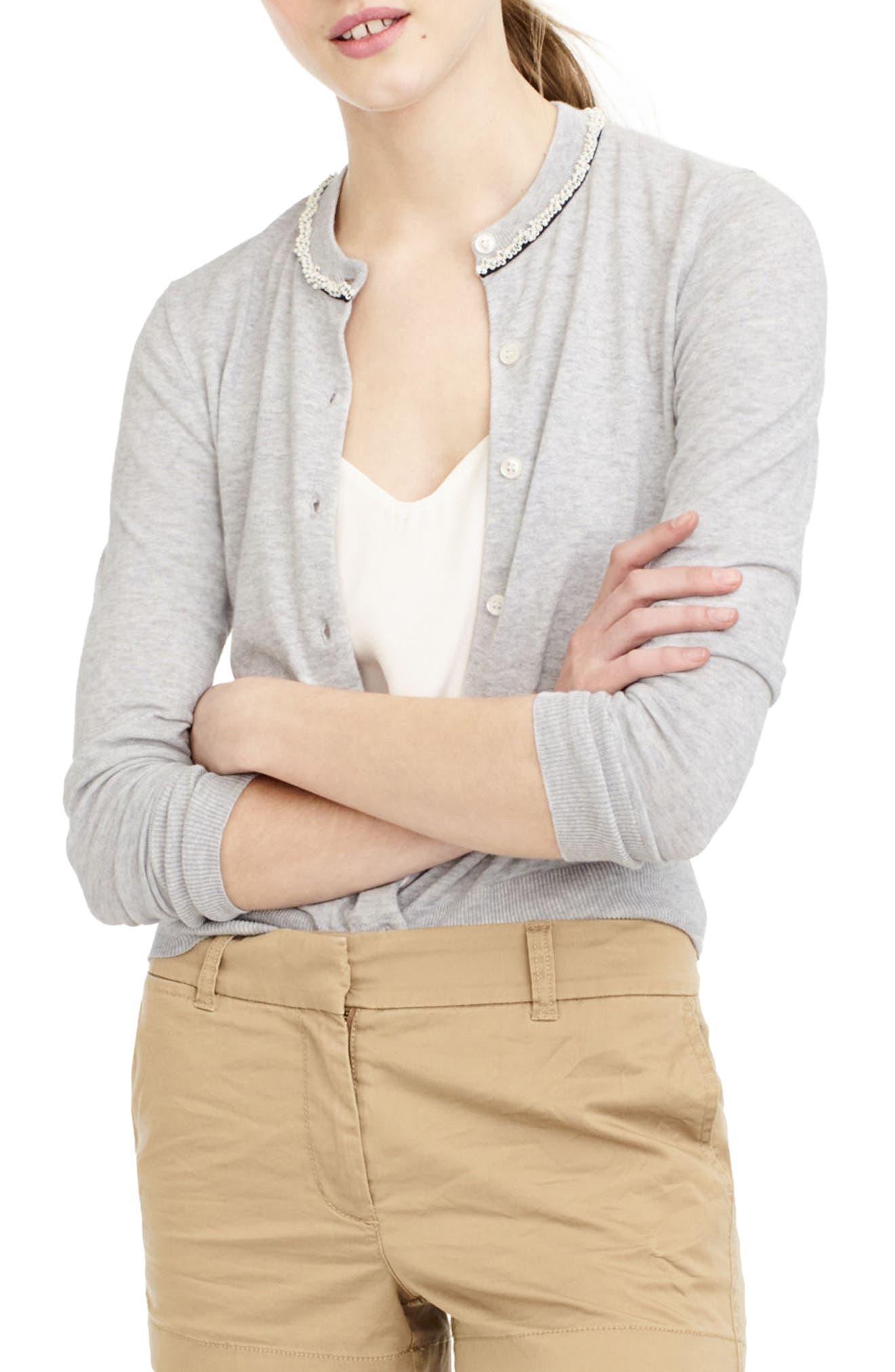 J.Crew Jackie Beaded Cardigan Nordstrom