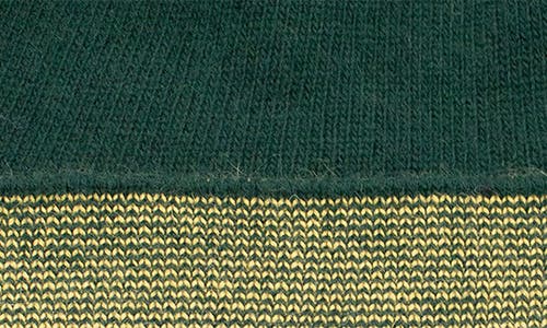 Portolano Fold Cuff Beanie In Forest/mustard