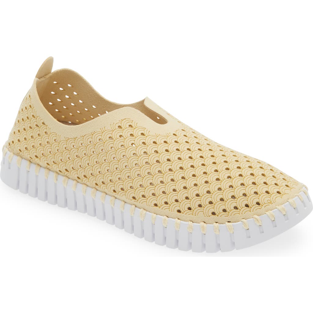 Ilse Jacobsen Tulip 139 Perforated Slip-on Sneaker In Double Cream