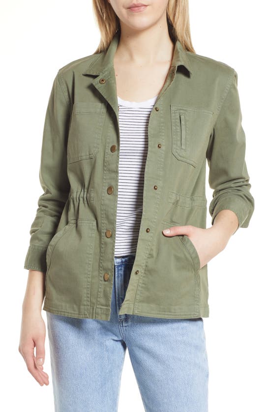 Caslon Utility Jacket In Green Sorrel | ModeSens