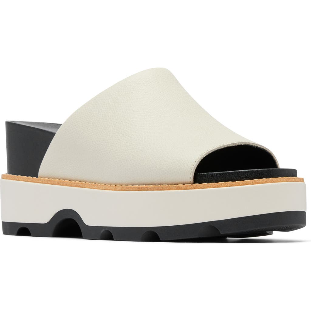 Sorel Joanie Iv Slide Wedge Sandal In White