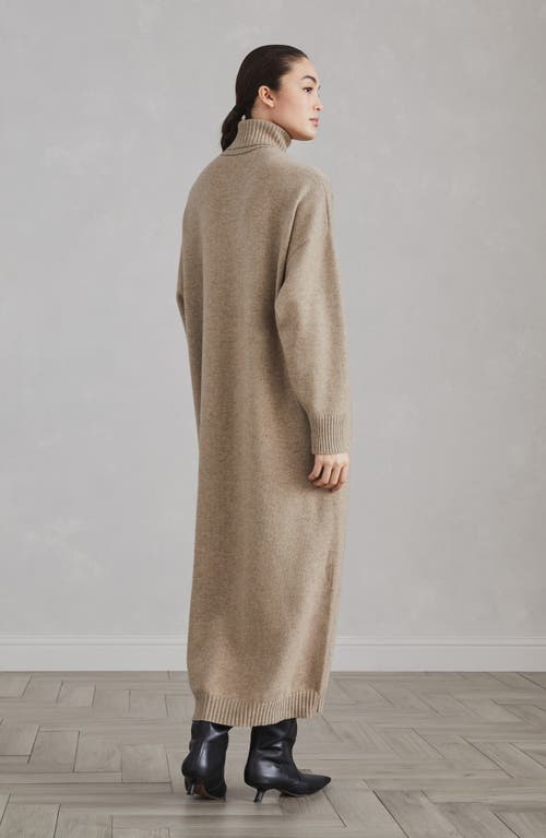 Shop Brunello Cucinelli Cashmere Knit Dress In Brown