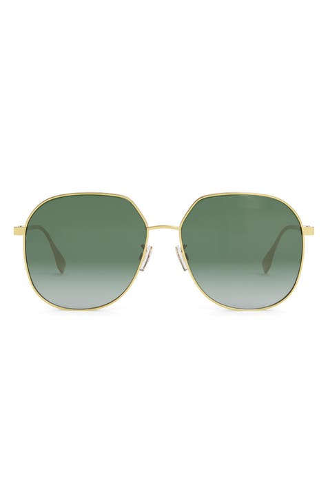 Fendi FF Logo Aviator Sunglasses Release
