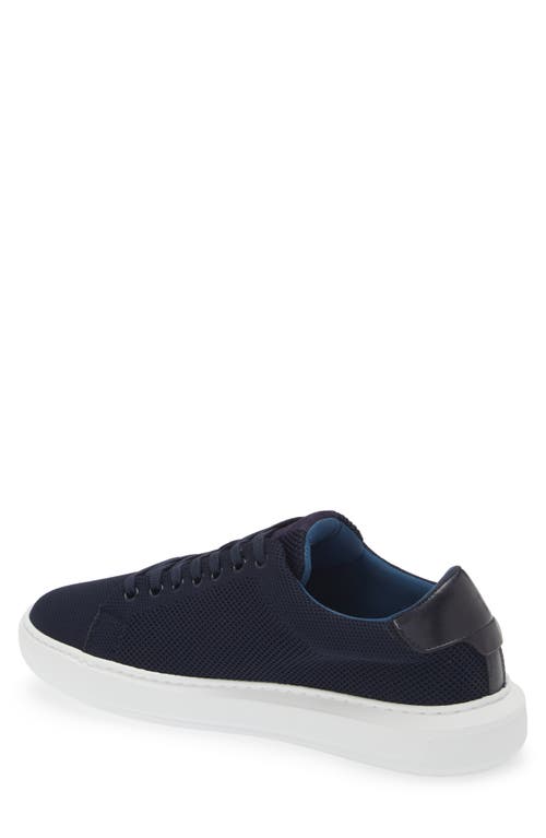 G Brown Puff Knit Low Top Sneaker In Navy/navy