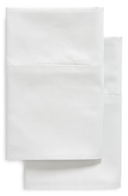 Boll & Branch Set of 2 Signature Hemmed Pillowcases in Sky at Nordstrom