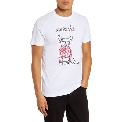 French Connection Apres Ski Bulldog T-Shirt, White