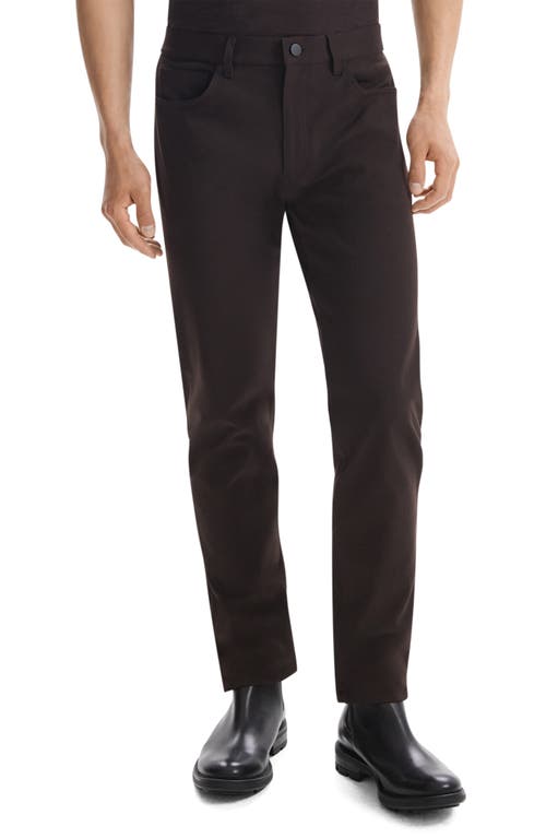 Shop Theory Raffi Twill Pants In Hickory