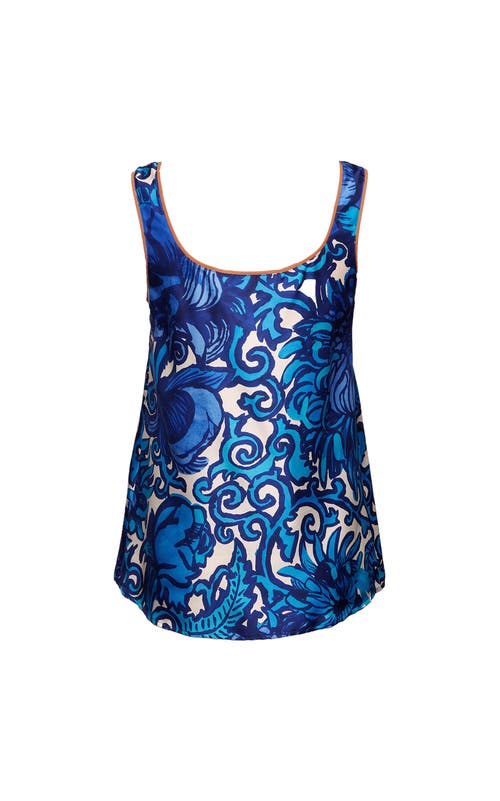 La Doublej Twirl Top Anemone Blue In Anemone Blue