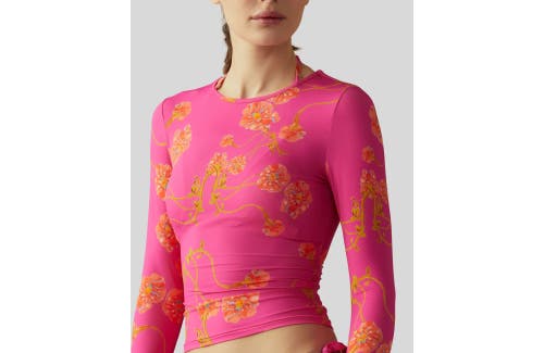 Shop Cynthia Rowley Bella Rashguard In Pink