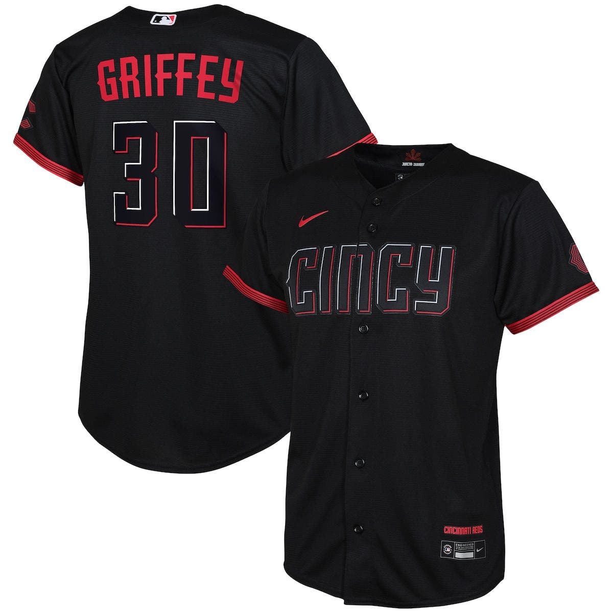 Nike Toddler Nike Ken Griffey Jr. Black Cincinnati Reds 2023 City
