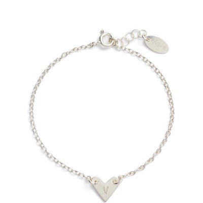 Nashelle Initial Heart Bracelet