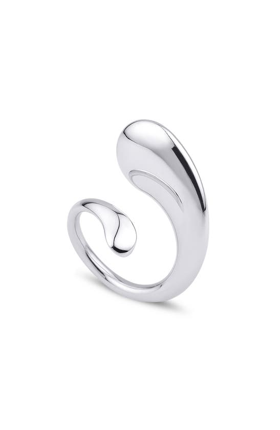 Shop Kloto Fluid Bypass Ring In Silver