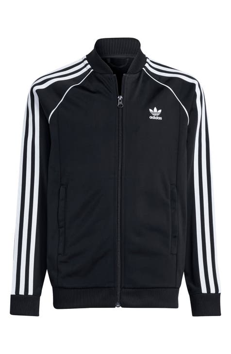 Girls black fashion adidas jacket