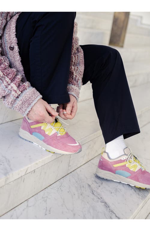 Shop Karhu Gender Inclusive Fusion 2.0 Sneaker In Lilas/golden Green