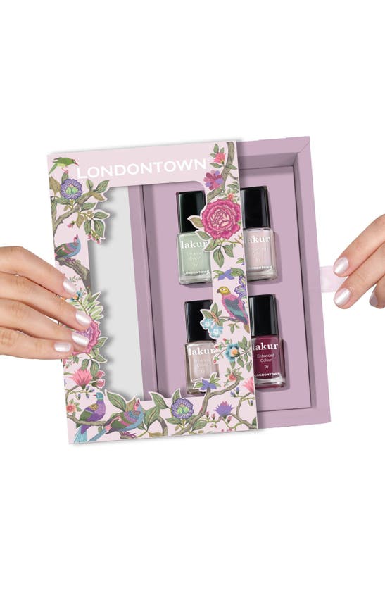 Shop Londontown Spring Fling 4-piece Enhanced Color Nail Polish Set (limited Edition) $64 Value