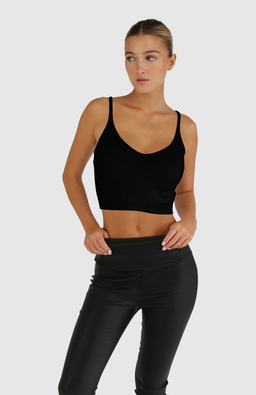 Shop Belle & Bloom All I Need Knit Crop In Black