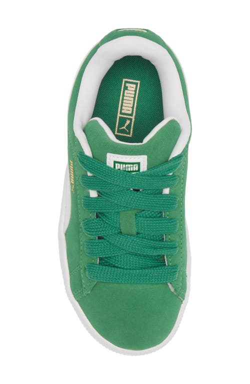 Shop Puma Kids' Suede Xl Sneaker In Archive Green- White