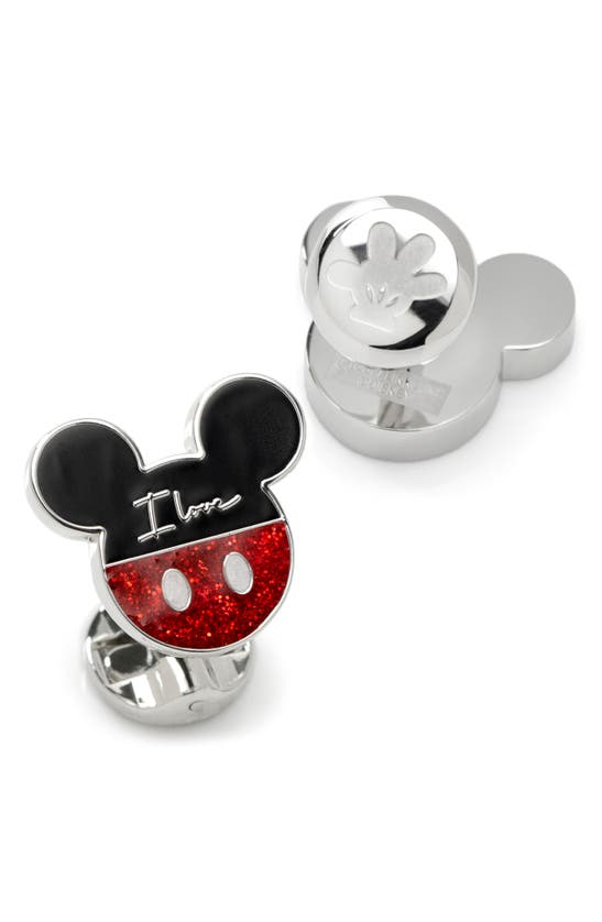 Cufflinks, Inc X Disney Mickey & Minnie 'i Love Us' Cuff Links In Black ...