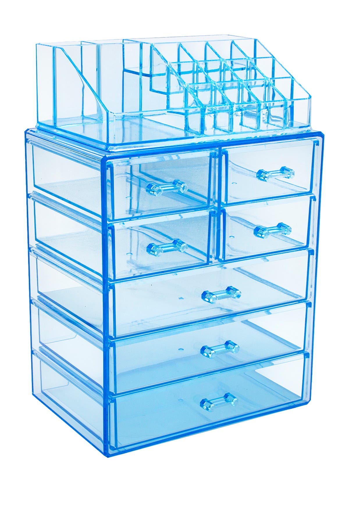 Sorbus Blue Makeup Storage Case In Black