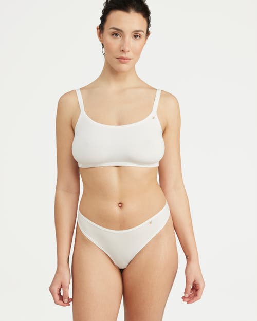 Shop Nudea The Stretch Scoop Neck Bralette In White